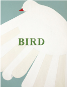 昼間部生／色彩構成テーマ「鳥」と文字「Bird」を構成／B3サイズ