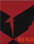 昼間部生／色彩構成 「鳥」と文字「Bird」を構成／B3サイズ