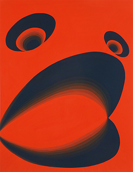 色彩構成 「楕円」をテーマに構成／B3サイズ