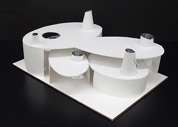 立体表現／スチレンボード・ケント紙・オフメタル