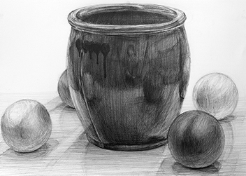 鉛筆デッサン［静物］／B2サイズ