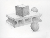 基本Ⅰ「立体感を学ぶ課題：立方体」