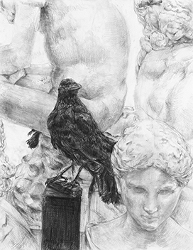 大モチーフ静物デッサン／鉛筆