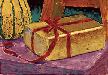 日本画科実習「岩絵具制作」