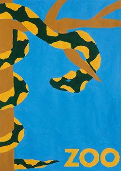 デザイン科実習「平面構成：動物園のポスター」