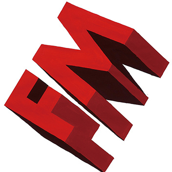 デザイン科実習「平面構成：立体文字のデザイン」