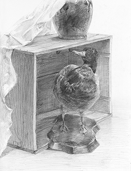 鉛筆で描いた静物デッサン