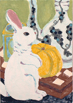 日本画「岩絵具制作」