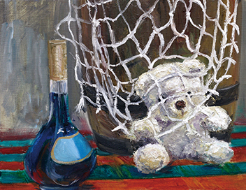 ２学期油彩画「造る・描く・現す」