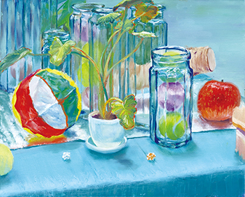 油画科実習「モチーフのバックグラウンドを考えて描こう」