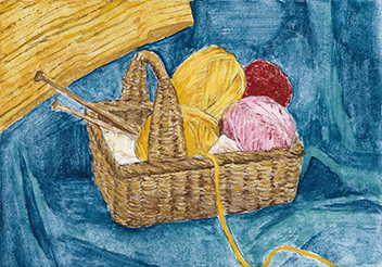 日本画科実習「『日本画』を描いてみよう」