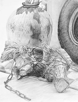 静物デッサン／鉛筆