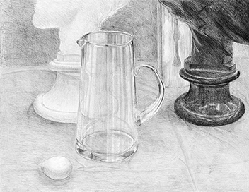 静物デッサン／鉛筆