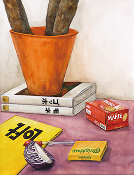 都立総合芸術高校対策授業作品／水彩