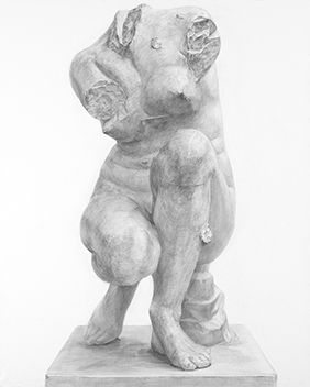 石膏デッサン／鉛筆