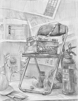 静物デッサン／鉛筆