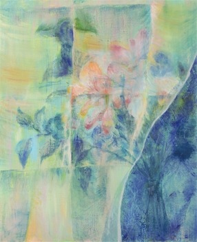 昼間部生／構成油彩「見えない楽しみを描く」／F15