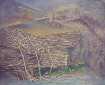 夜間部生／静物油彩「集合と拡散を意識して描く」／F15