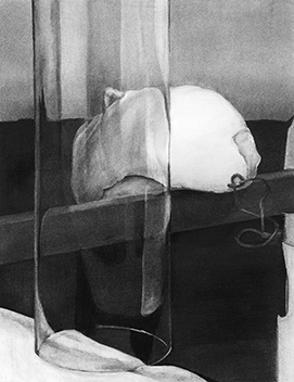 昼間部生／静物素描／木炭紙