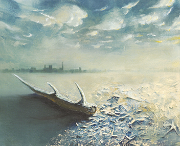 夜間部生／想定油彩「成長または老化」／F15